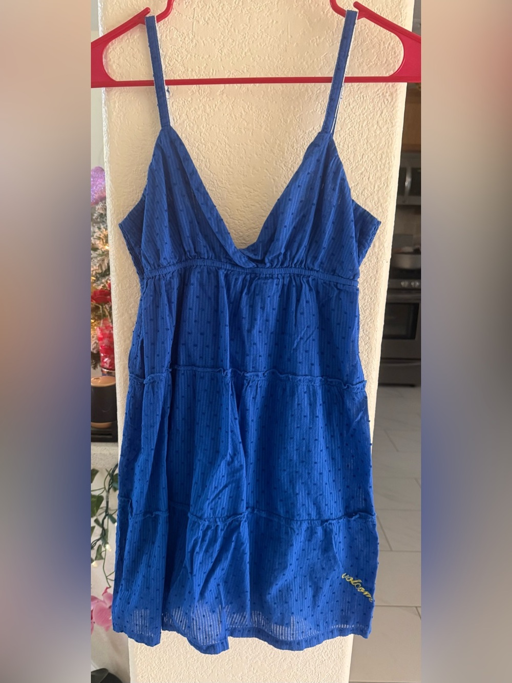 Volcom : Junior’s (S/P) Royal Blue Spaghetti Strap Sundress - Like New